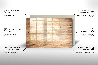 Glasuntersetzer für Grabkerze Holzbretter
