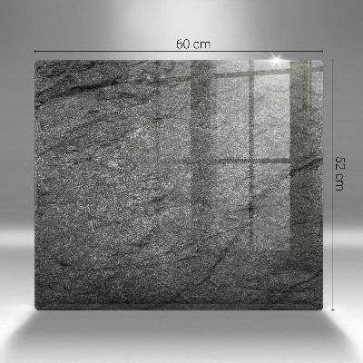 Glasunterlage für Grabkerzen Steinstruktur