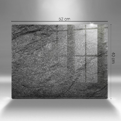Glasunterlage für Grabkerzen Steinstruktur