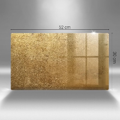 Glasplatte für Grabkerzen Goldbeschaffenheitshintergrund