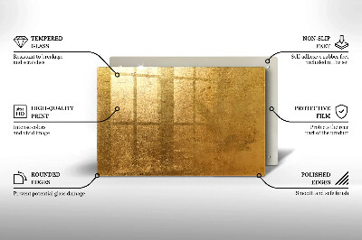 Glasplatte für Grabkerzen Goldbeschaffenheitshintergrund