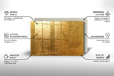Glasplatte für Grabkerzen Goldbeschaffenheitshintergrund