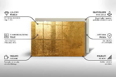 Glasplatte für Grabkerzen Goldbeschaffenheitshintergrund