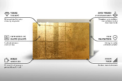 Glasplatte für Grabkerzen Goldbeschaffenheitshintergrund