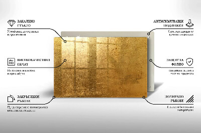 Glasplatte für Grabkerzen Goldbeschaffenheitshintergrund
