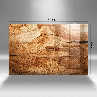 Glasunterlage für Grabkerzen Holzbrettstruktur