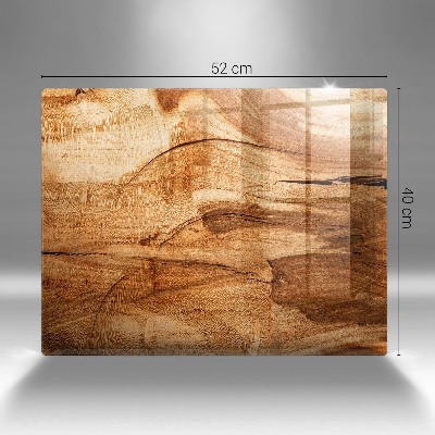 Glasunterlage für Grabkerzen Holzbrettstruktur