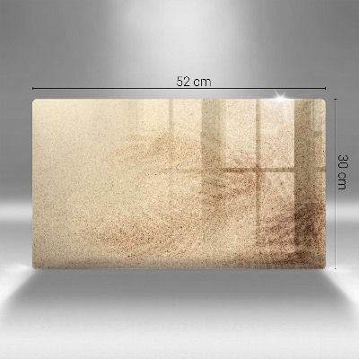 Glasplatte für Grabkerzen Sand