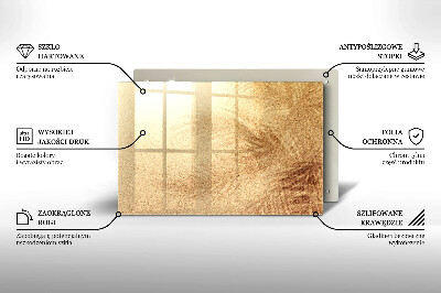 Glasplatte für Grabkerzen Sand