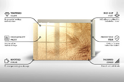 Glasplatte für Grabkerzen Sand