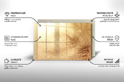 Glasplatte für Grabkerzen Sand