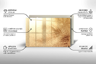 Glasplatte für Grabkerzen Sand