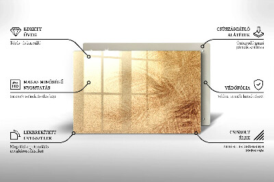 Glasplatte für Grabkerzen Sand