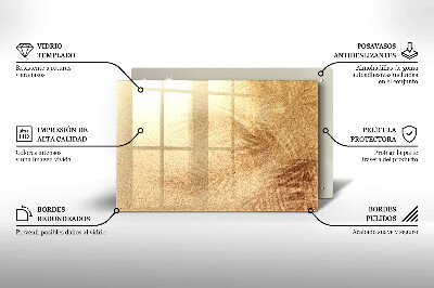 Glasplatte für Grabkerzen Sand