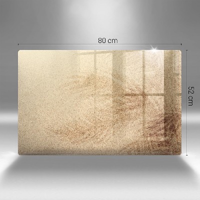 Glasplatte für Grabkerzen Sand