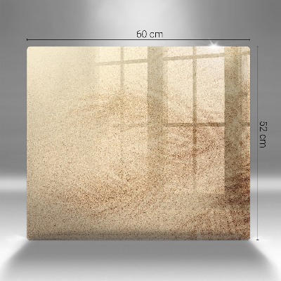 Glasplatte für Grabkerzen Sand