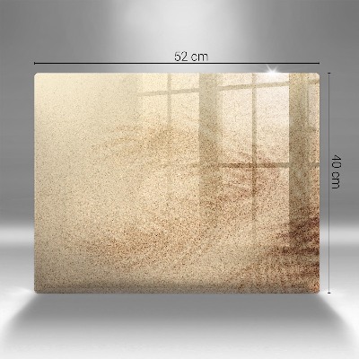 Glasplatte für Grabkerzen Sand