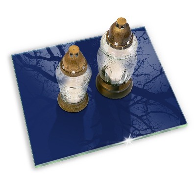 Grabkerzen Unterlage Farbe blau