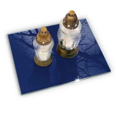 Grabkerzen Unterlage Farbe blau