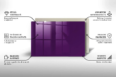 Grabkerze Untersetzer Violett