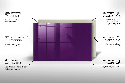 Grabkerze Untersetzer Violett