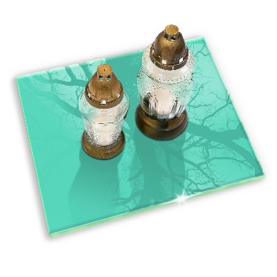 Untersetzer für Grabkerze Farbe grün
