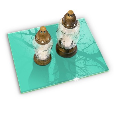Untersetzer für Grabkerze Farbe grün