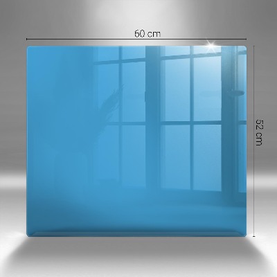 Glasplatte für Grabkerzen Farbe blau