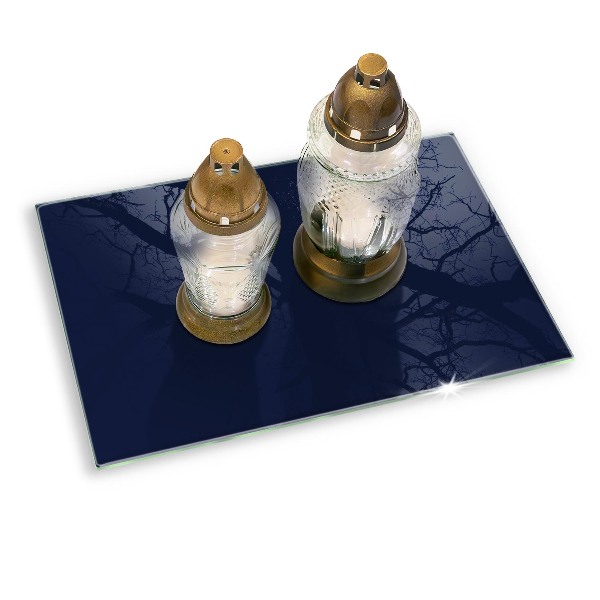 Grabkerzen Unterlage Marineblaue Farbe