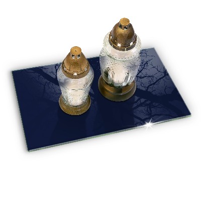 Grabkerzen Unterlage Marineblaue Farbe