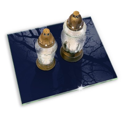 Grabkerzen Unterlage Marineblaue Farbe