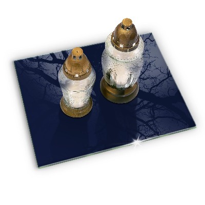 Grabkerzen Unterlage Marineblaue Farbe