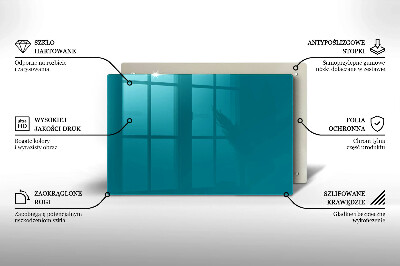 Glasuntersetzer für Grabkerze Türkise Farbe