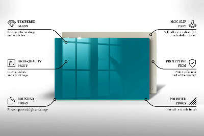 Glasuntersetzer für Grabkerze Türkise Farbe