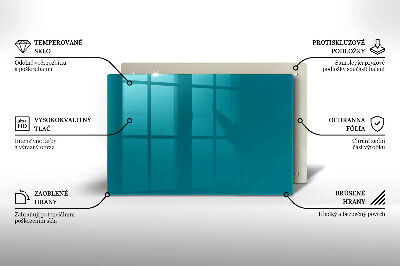 Glasuntersetzer für Grabkerze Türkise Farbe