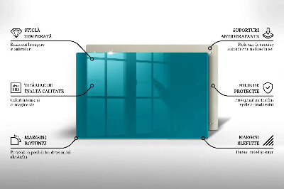 Glasuntersetzer für Grabkerze Türkise Farbe