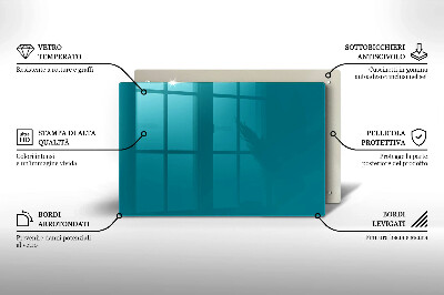 Glasuntersetzer für Grabkerze Türkise Farbe