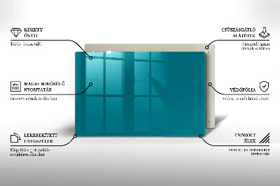Glasuntersetzer für Grabkerze Türkise Farbe