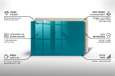 Glasuntersetzer für Grabkerze Türkise Farbe