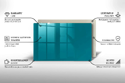 Glasuntersetzer für Grabkerze Türkise Farbe