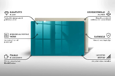 Glasuntersetzer für Grabkerze Türkise Farbe