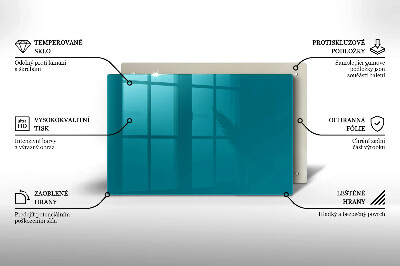 Glasuntersetzer für Grabkerze Türkise Farbe