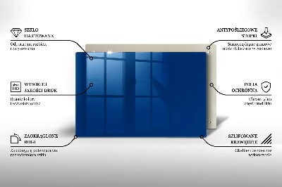 Glasunterlage für Grabkerzen Farbe blau