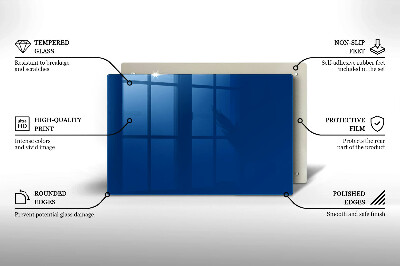 Glasunterlage für Grabkerzen Farbe blau
