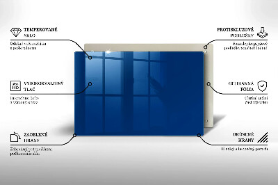 Glasunterlage für Grabkerzen Farbe blau
