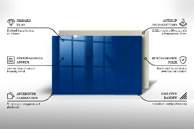 Glasunterlage für Grabkerzen Farbe blau