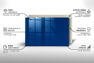 Glasunterlage für Grabkerzen Farbe blau