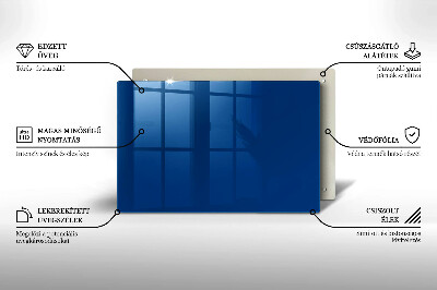Glasunterlage für Grabkerzen Farbe blau