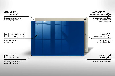 Glasunterlage für Grabkerzen Farbe blau