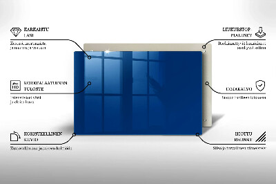 Glasunterlage für Grabkerzen Farbe blau